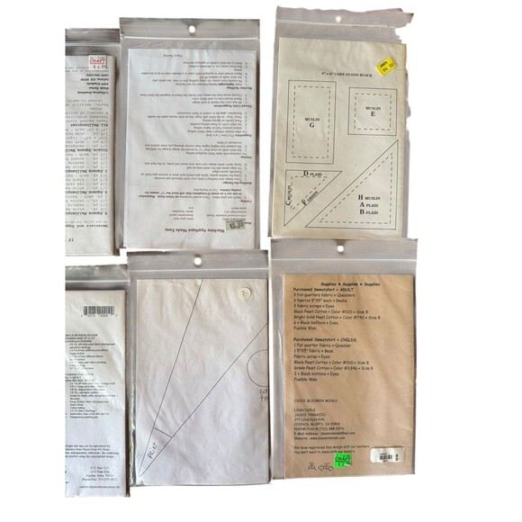 Vintage Quilt Pattern Applique Lot Country Rabbit Shoes Dog Rabbit Santa Ducks - Picture 5 of 7